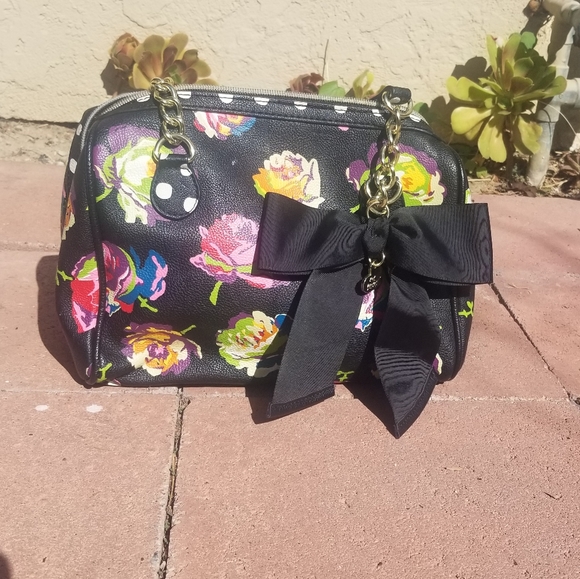 Betsey Johnson Floral Handbag - Picture 1 of 5